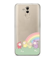 Huawei Mate 20 Lite Uyumlu Teletubbies Desenli Şeffaf Telefon Kılıfı