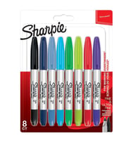 Sharpie Markör Permanent Twin Tip Karışık Renk 8 Li Paket