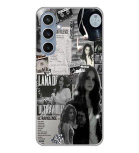 Samsung Galaxy S23 FE Uyumlu Lana Del Rey Desenli Şeffaf Telefon Kılıfı