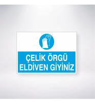 Çelik Örgü Eldiven Giyiniz