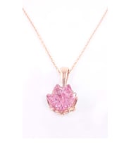 LOTUS ÇİÇEĞİ PEMBE 925 AYAR GÜMÜŞ KOLYE