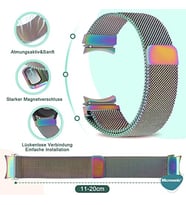 Samsung Galaxy Watch 6 44mm için Kordon Milano Loop Çok Renkli [Galaxy Watch 6 44mm ile Uyumlu Kordon - Çok Renkli]
