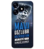 Tecno Spark 10 Pro Kılıf HD Desen Baskılı Kılıf - Bozkurt Atatürk