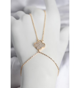 Pirinç Gold Renk Yonca Model Kadın Şahmeran 5886 - SSSSSS6884-4852