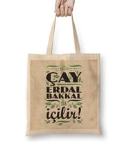 Çay Erdal Bakkalda İçilir Erdal Bakkal Bez Çanta Uzun Saplı