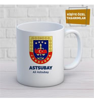 Kişiye Özel İsim Yazılabilir Astsubay Kupa Bardak