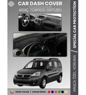 PEUGEOT PARTNER TEPEE (2008-2018) KAPAKLI Torpido Örtüsü Ön Göğüs Koruma Tam Uyum