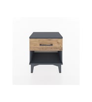 Arges Komodin Tek Çekmeceli 44x30x48 Antrasit-Çam