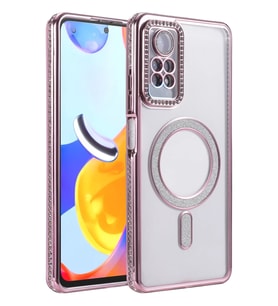 Redmi Note 12 Pro 4G Joke Simli Magneticsafe Kılıf - Pembe