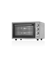 AF9480LF 48 Lt Gri Midi Fırın, İç Aydınlatmalı, Turbo Fanlı, Zaman ve Isı Ayarlı, 2 Tepsi, 1 Tel Izgara