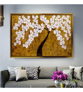 Altın Çerçeveli dekoratif tablo l984 (Gold)