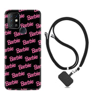 INFINIX Hot 8 9 10 11S Hot 10 Play 10T Kılıf Boyun Askılı Silikon Barbie 1404