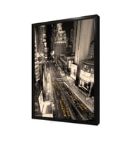 New York Gece Çerçeveli Mdf Tablo