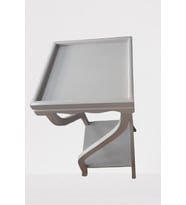 Fiskos Çiçeklik17645 4Ayak kare spiral Model MDF Parlak Ahşap ayak Parlak Beyaz