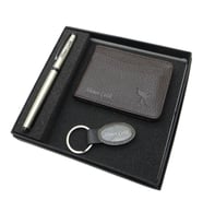 Signator D361 İsme Özel Set - Deri Kartlık + Anahtarlık  + Kalem Seti  İsme Özel Hediyelik Set (Karışık)