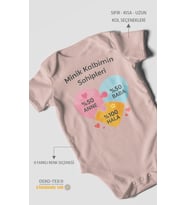 Aileye Özel Kısa Kollu Bebek Body %100 Pamuk
