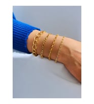 Altın Kaplama 4'Lü Kombin Bileklik Seti Gold Renk Zincir Bilezik Künye