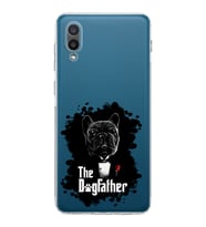 Samsung Galaxy A02  Kamera Korumalı  Kapak Dog Father Tasarımlı  Şeffaf Kılıf