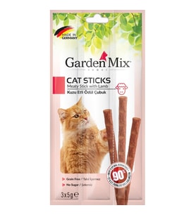 Gardenmix Kuzu Etli Kedi Stick Ödül 3*5g
