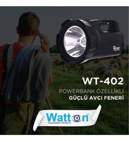Profesyonel Avcı Feneri 30 W Gücünde Wt-402 (Siyah)