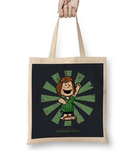 Peppermint Patty Retro Japanese Peanuts Bez Çanta Uzun Saplı