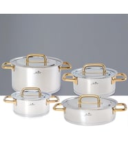 Metalix Titanyum Gold 8 Parça Tencere Seti Gri