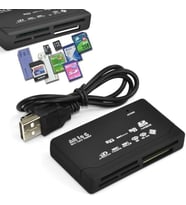 Kart Bellek Okuyucu - SD SDHC Mini Micro M2 MMC XD CF için Hepsi Bir Arada - USB 2.0 Dijital Kamera Yüksek Hızlı Veri Aktarımı - PC ve Mac Uyumlu