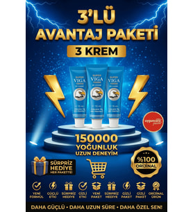 Viga 150000 Krem Geçiktirici Krem - 3 Adet - Gizli Kargo