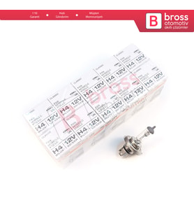 Kısa Uzun Far Sis Lambası için 10 Adet OSRAM CLASSIC Seri 64193CLC 12V 60/55W H4 Halojen Far Ampulü