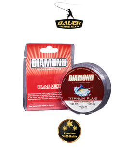 BAUER Diamond Power Titanium Plus Süper Kalite Misina 150 Metre Fluorocarbon