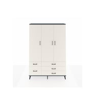 Arges Gardrop 5 Raflı 5 Çekmeceli Tek Askılı 132x30x195 Antrasit-Aytaşı