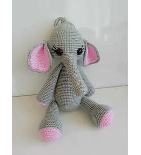 Sevimli Fil Uyku Arkadaşım Amigurumi Organik Oyuncak