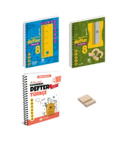 LGS 8. Sınıf Matematik Fen Bilimleri ve Türkçe Kazandıran Defter 3lü Set