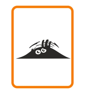 Bagajdan Bakan Şaşkın Hayalet Oto Sticker Siyah 30*10 Cm