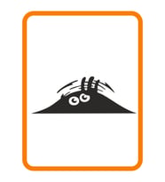 Bagajdan Bakan Şaşkın Hayalet Oto Sticker Siyah 30*10 Cm