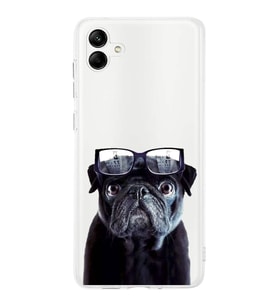 PrintiFy Samsung Galaxy M14 ile Uyumlu 1mm Slim Fit Köpek 3 050f Baskılı Şeffaf  Kılıf