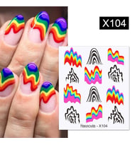 Su transferli nail art sticker X104 (53013-4)