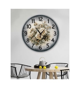 bilge Tasarım retro Duvar Saati 40 x 40 CM (Karışık)