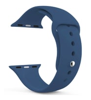 Microsonic Apple Watch Series 8 45mm Silikon Kordon Lacivert