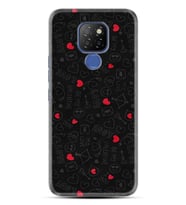 GM9 Pro Kılıf HD Resim Baskılı Siyah Kalp ve Ok StKd -064