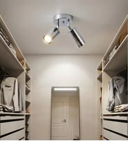 Thalassa Spotlu Plafonyer İkili Avize RA-AVZ- 9803-21-76 (Krom)