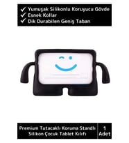 Premium Apple Samsung Uyumlu 8.7 Inch Silikon Yumuşak Tutacaklı Tam Koruma Çocuk Tablet Kılıfı