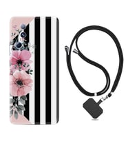 Xiaomi Mi 13 Lite Kılıf Resimli Boyun Askılı İpli Desenli Silikon Flowers 4 1390