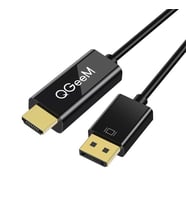 Laptop Telefon ve TV Bağlantıları İçin DisplayPort'tan HDMI'ya 1.8 Metre Görüntü Aktarıcı Kablo (Siyah)