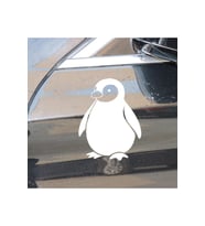 Sevimli Penguen Sticker 2 Parça Beyaz 12*16 Cm