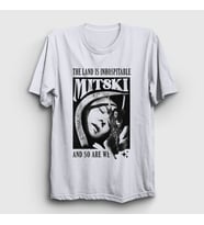 Presmono Unisex Beyaz Inhospitable Müzik Mitski T-Shirt 543440tt