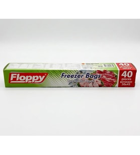 ŞeyliŞeyler - Floppy Büyük Boy Buzdolabı Poşeti 40x50 cm Kilitsiz - 1 Paket (40 Adet)