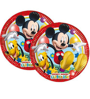 Mickey Kırmızı 8 adet Tabak 23 cm-