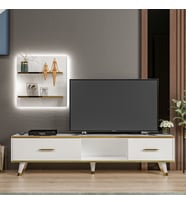 AREN IŞIKLI TV ÜNİTESİ BEYAZ