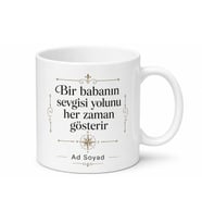 Babaya Doğum Günü Hediyesi Kişiye Özel İsimli Baskılı Kupa Bardak